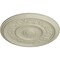 Ekena Millwork Tyrone Ceiling Medallion (Fits Canopies up to 6 3/4"), Hand-Painted Clear Yellow, 16 1/8"OD x 3/4"P CM16TYCYF - alternate 3